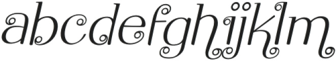 Flying Dahlia Italic otf (400) Font LOWERCASE