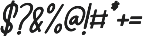 Flying Foxes Italic otf (400) Font OTHER CHARS