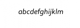 Floki Sans Italic.otf Font LOWERCASE
