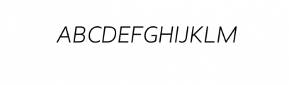 Floki Sans LightItalic.otf Font UPPERCASE