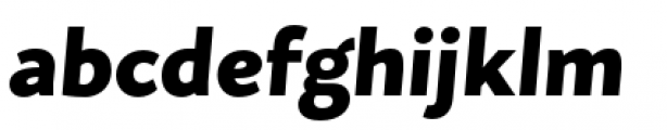 Flat Sans Black Italic Font LOWERCASE