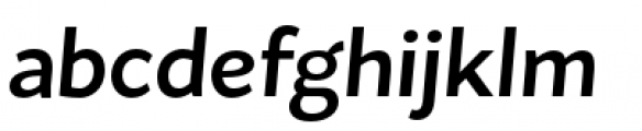Flat Sans Bold Italic Font LOWERCASE