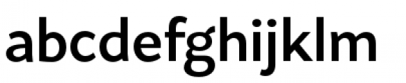 Flat Sans Bold Font LOWERCASE