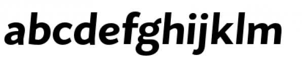Flat Sans Extra Bold Italic Font LOWERCASE