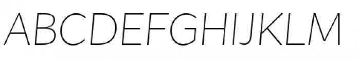 Flat Sans Extra Light Italic Font UPPERCASE