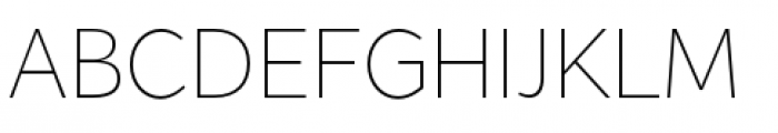 Flat Sans Extra Light Font UPPERCASE