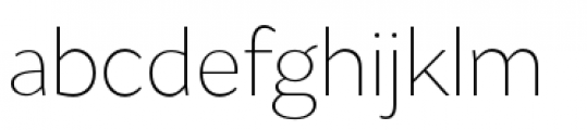Flat Sans Extra Light Font LOWERCASE