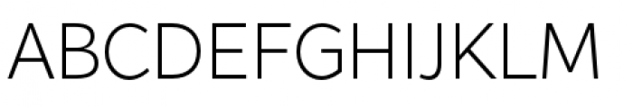 Flat Sans Light Font UPPERCASE