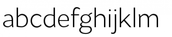 Flat Sans Light Font LOWERCASE