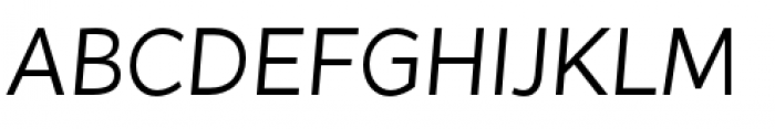 Flat Sans Regular Italic Font UPPERCASE
