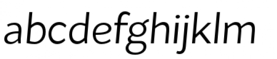 Flat Sans Regular Italic Font LOWERCASE