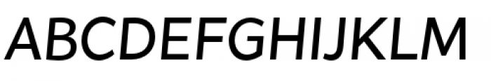 Flat Sans Semi Bold Italic Font UPPERCASE