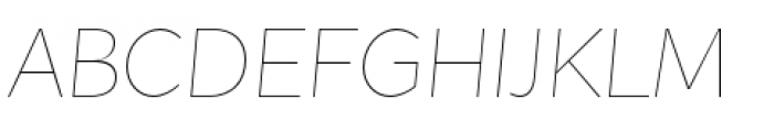 Flat Sans Ultra Light Italic Font UPPERCASE