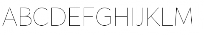 Flat Sans Ultra Light Font UPPERCASE
