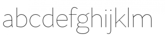 Flat Sans Ultra Light Font LOWERCASE