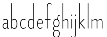 Fledgling ul Font LOWERCASE