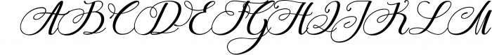 Flamingo - formal script Font UPPERCASE