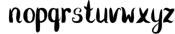 Flossy Tail brush handwritten font Font LOWERCASE