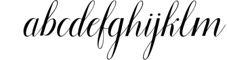 Floural Script Font LOWERCASE