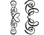 Flourish Font - 60 Hand Drawn Ornament Swooshes Font OTHER CHARS
