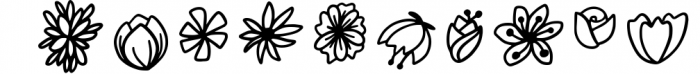Flower Kit Font OTHER CHARS