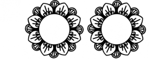 Flower Mandala Monogram Font Font OTHER CHARS