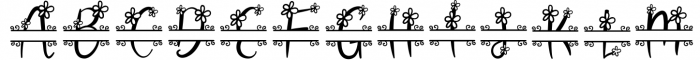 Flower Monogram Calligraphy 2 Font LOWERCASE
