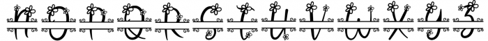 Flower Monogram Calligraphy 2 Font LOWERCASE