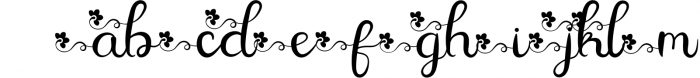 Flower Monogram Calligraphy 3 Font LOWERCASE