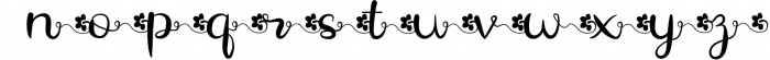 Flower Monogram Calligraphy 4 Font LOWERCASE