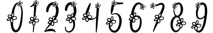 Flower Monogram Calligraphy Font OTHER CHARS