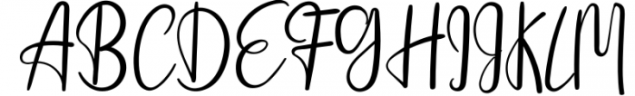 Flowers - Calligraphy Font UPPERCASE