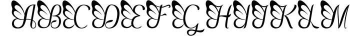 Fly Butterfly Font UPPERCASE
