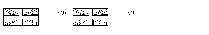 Flags of Europe 2 Font OTHER CHARS