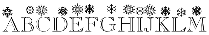 Flakes Font LOWERCASE