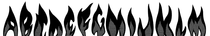 Flame on! Font UPPERCASE