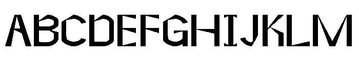 Flameen Character Font UPPERCASE