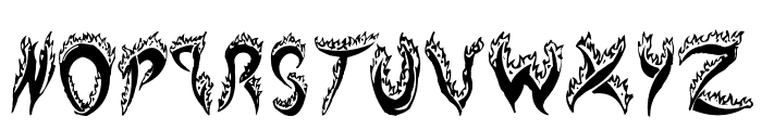Flaming Tears Font LOWERCASE