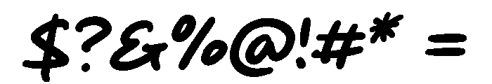 Flash Card Font OTHER CHARS