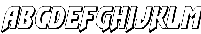 Flash Rogers 3D Font UPPERCASE