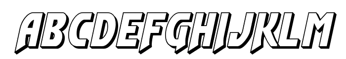 Flash Rogers 3D Font LOWERCASE