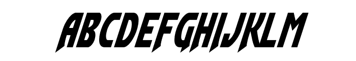 Flash Rogers Condensed Italic Font LOWERCASE