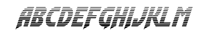 Flash Rogers Gradient Italic Font LOWERCASE