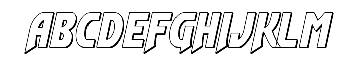 Flash Rogers Outline Font LOWERCASE
