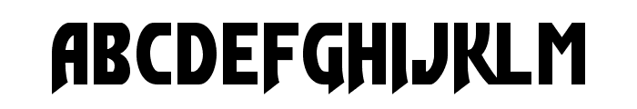 Flash Rogers Straight Font LOWERCASE