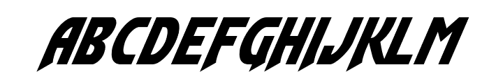 Flash Rogers Super-Italic Font LOWERCASE