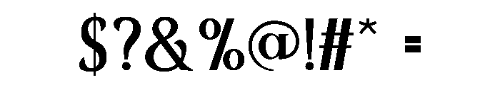 Flavia Font OTHER CHARS