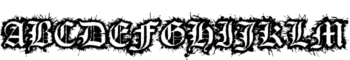 Flesh Wound Font UPPERCASE
