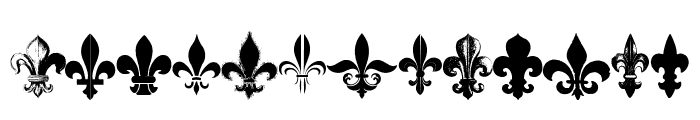 Fleur de Lys Regular Font UPPERCASE