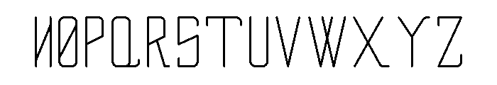 Flexus Light Font UPPERCASE